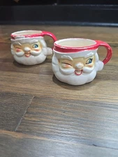 Holt Howard Vintage Santa Mugs Christmas
