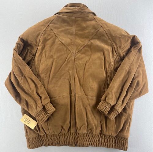 Bomber donna Adventure Bound Wilsons pelle marrone taglia XL NOS con etichetta - Foto 3 di 22