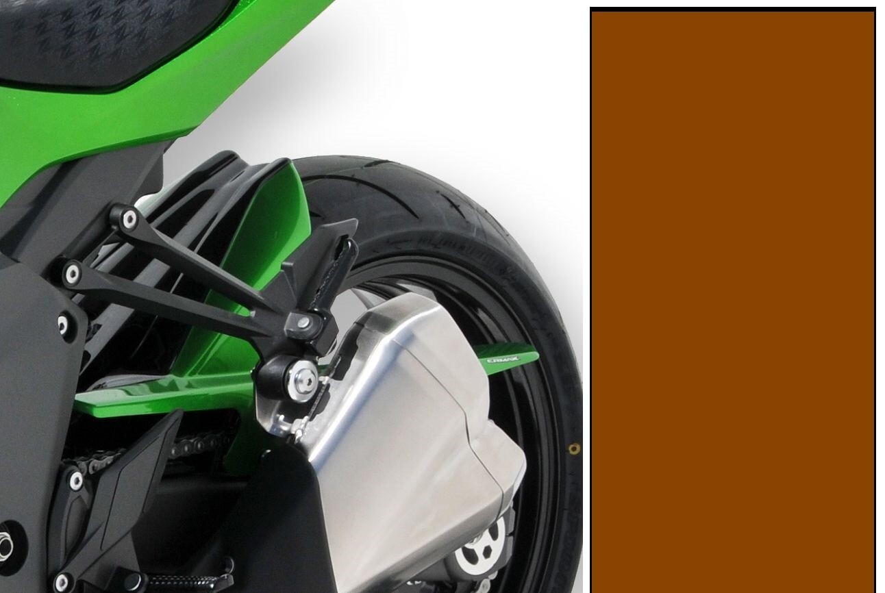 Garde-boue arrière Ermax avec carter de chaîne intégré pour Kawasaki Z1000 marron