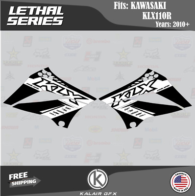 Kawasaki KLX110 (2010-2024) KLX-110 Shroud Graphics Lethal Series