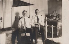 RPPC Waldorf University Dorm Room 2 Men Music Lutheran Forest City, Iowa 8908.5