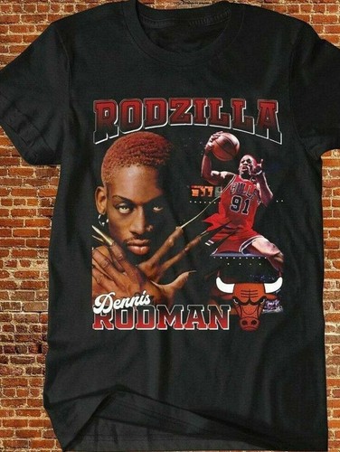 RODZILLA DENNIS RODMAN Black T-Shirt 