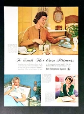 Bell Telephone system ad vintage 1961 princess phone original advertisement