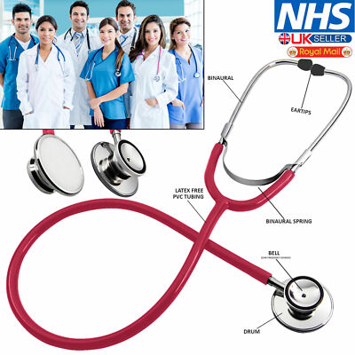 Stetoscopio Professionale PRO Doppia Testa | Per Medici, Infermieri, Veterinari E Studenti | Colore Giallo - 3
