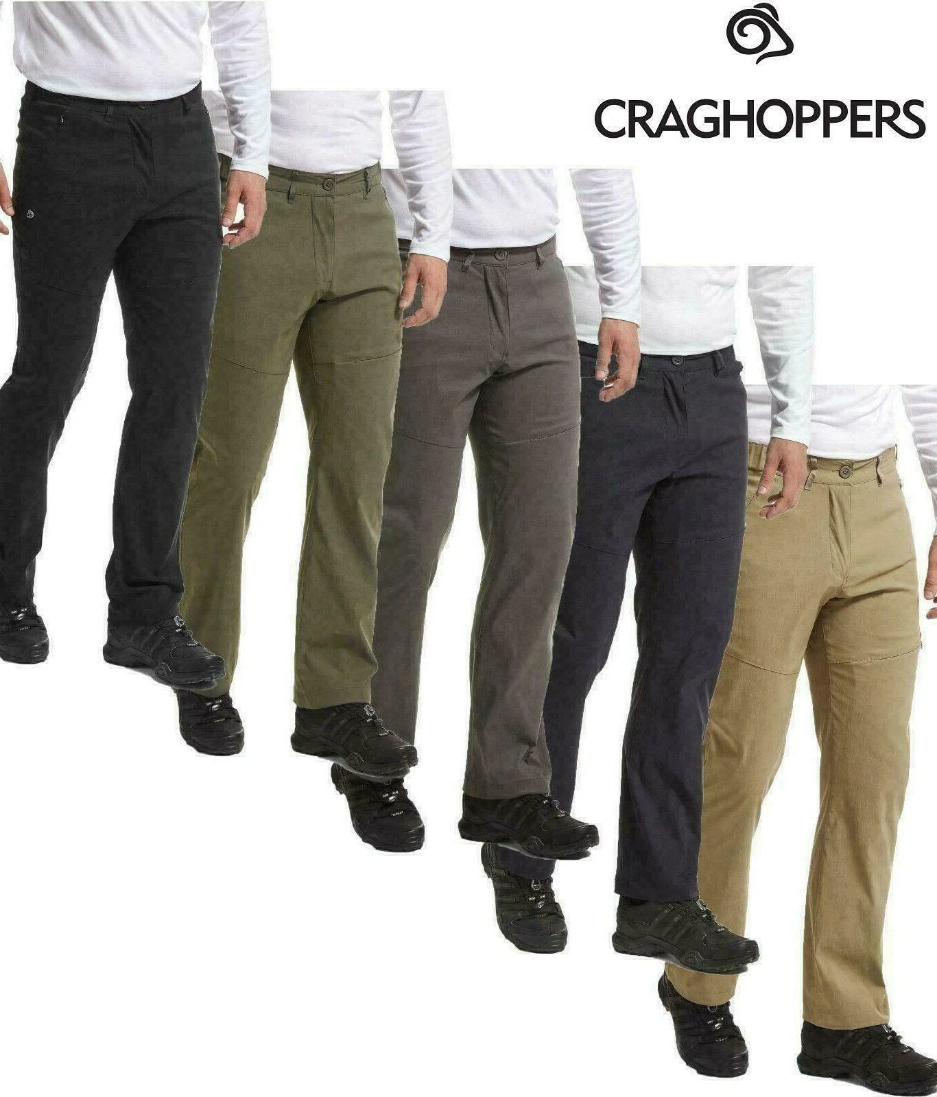 Craghoppers Mens Kiwi Pro II Walking Trekking Trousers Stretch Quick Dry CMJ564
Opens in a new windo