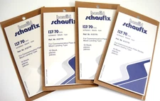 Hawid Schaufix Black Stamp Mounts 127/70 Lot of 4 for Plate Blocks (m35a)