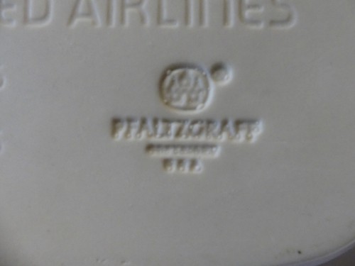 Pfaltzgraff Eastern Airline weiß rechteckig 73/8" x 5" Snack Tablett Schale - Bild 5 von 5