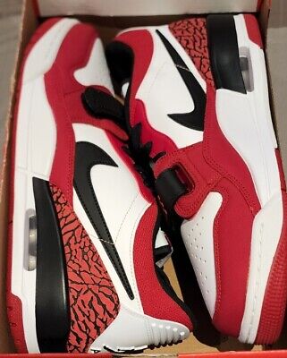 Nike Air Jordan Legacy 312 Low Chicago White Black Gym Red CD7069-116  Men's Size