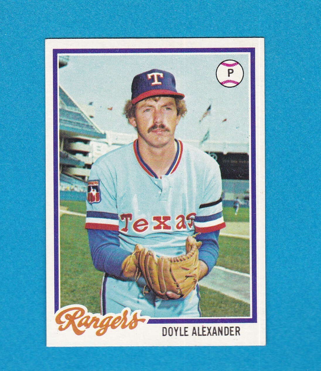 1978 TOPPS BASEBALL SET BREAK 146 DOYLE ALEXANDER RANGERS NM/MT