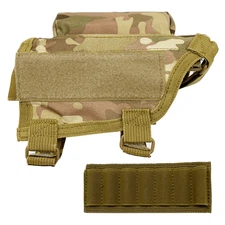 Shooters Gate Rifle Buttstock Cheek Rest with Shell Carrier - TACCAM