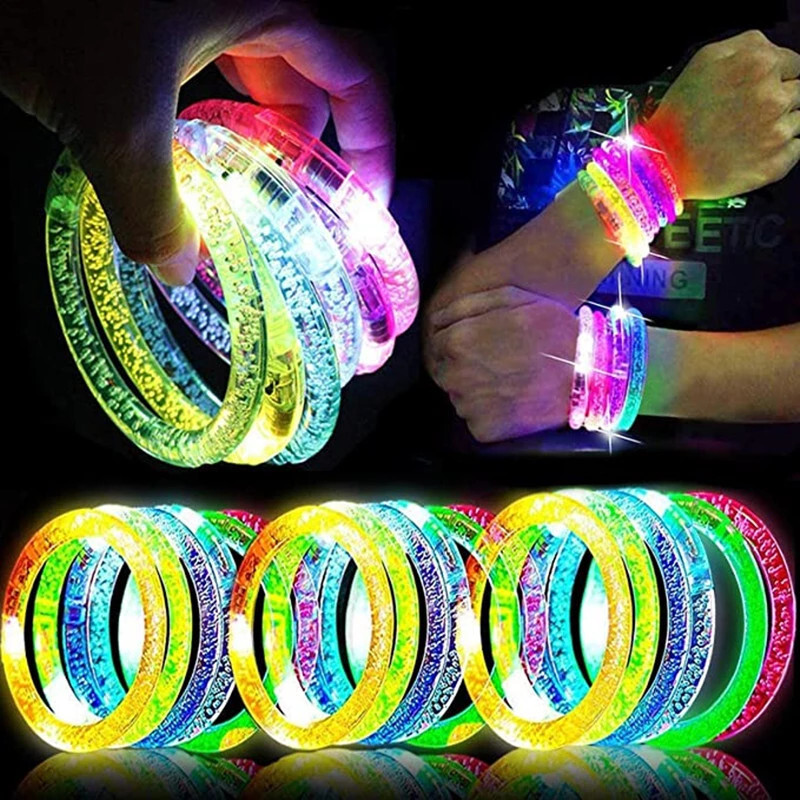 Light-Up Motion-Activated LED Glow Band Wristband for Motion and Sound Response-image