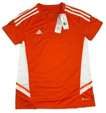 Adidas NWT Women Small Condivo 22 Soccer Futbol Jersey Short Sleeve Team Orange