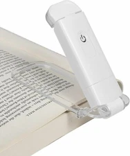 DEWENWILS Book Light Rechargeable Amber Reading Lights 4 Brightness Adjustable  