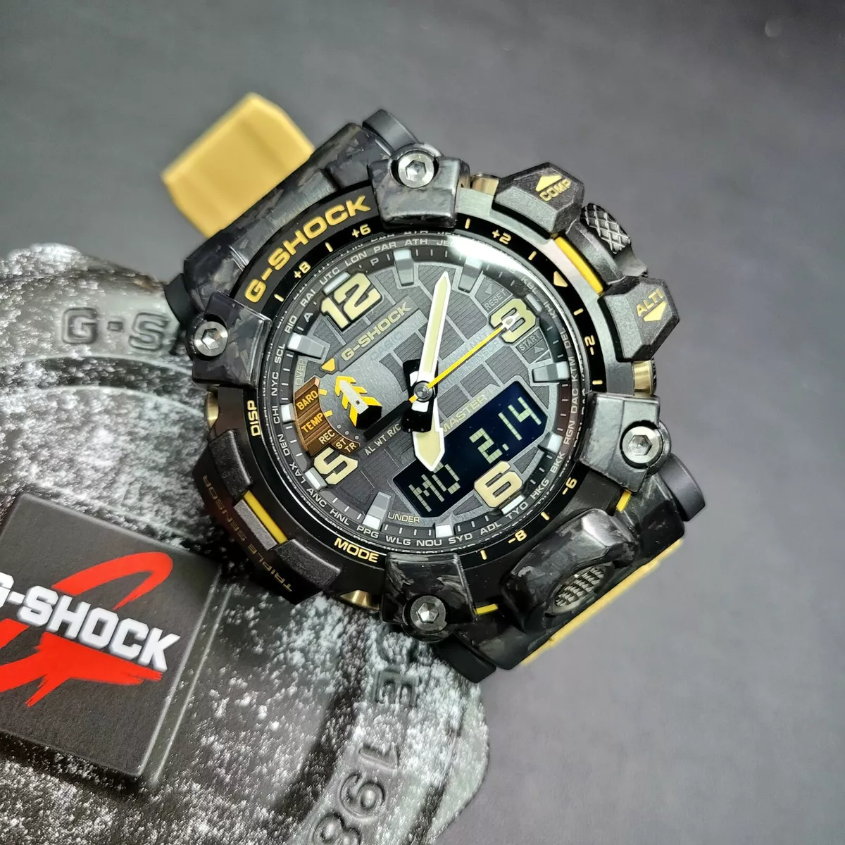 CASIO G-Shock GWG-2000-1A5 MudMaster Carbon Radio Triple Sensor Desert