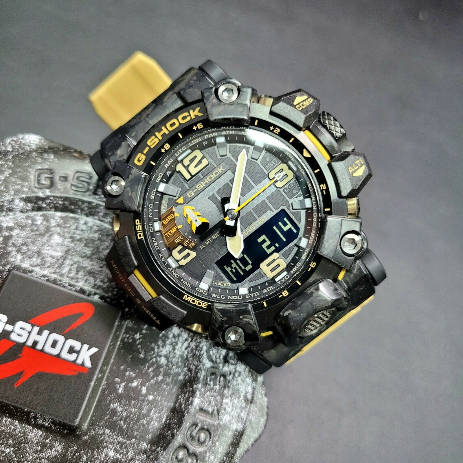 CASIO G-Shock GWG-2000-1A5 MudMaster Carbon Radio Triple Sensor