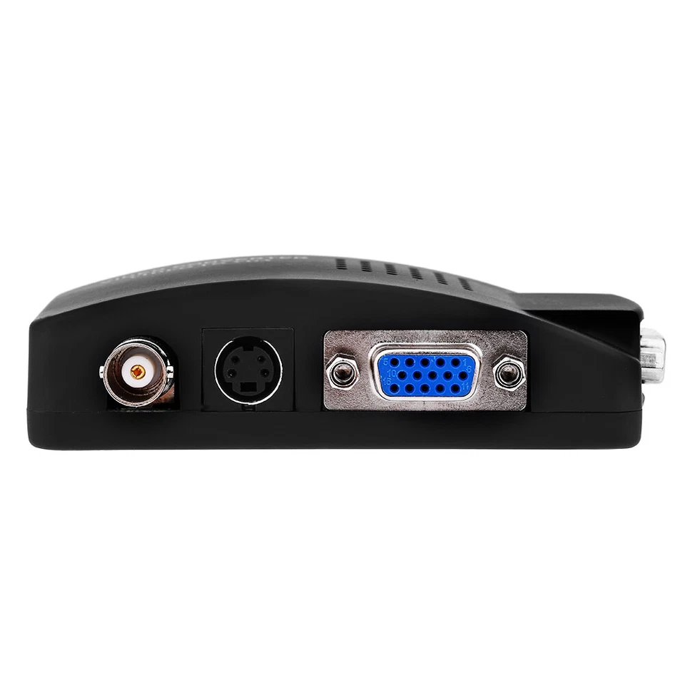 Adattatore convertitore video composito TV BNC S-video a VGA per DVR US EU UK AU Plug - Immagine 4 di 4