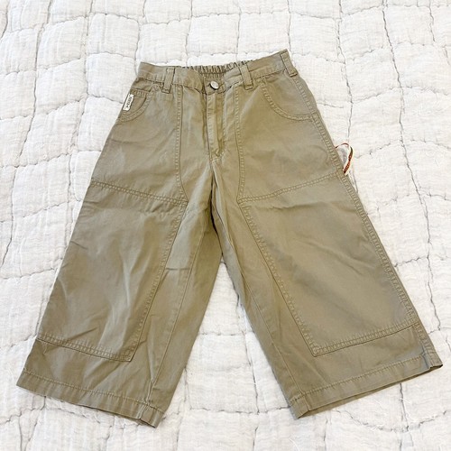 Vintage Armani Jr. Shorts Boys IT 30 US 12 Olive Green Cotton Bermuda Skater Y2K
