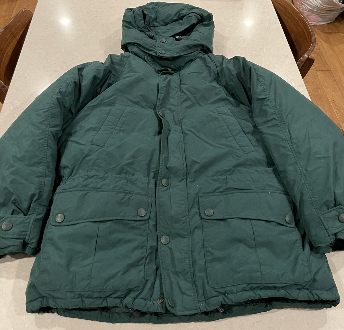 EDDIE BAUER GORE-TEX RIDGE LINE GOOSE DOWN HOODED DK GREEN EDDIE BAUER GORE-TEX RIDGE LINE GOOSE DOWN HOODED DK GREEN