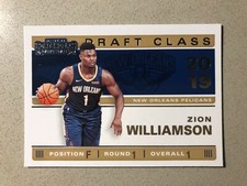 Zion Williamson Panini Contenders Draft Class 2019-20 Rookie RC #1 Pelicans