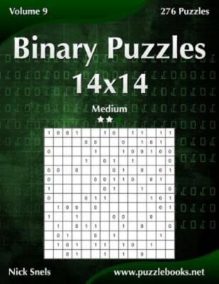 Binary Puzzles 14X14 - Medium - Volume 9 - 276 Puzzles