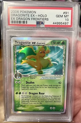 Pokémon TCG Dragonite ex EX Dragon Frontiers 91/101 Holo Holo Rare EX ...