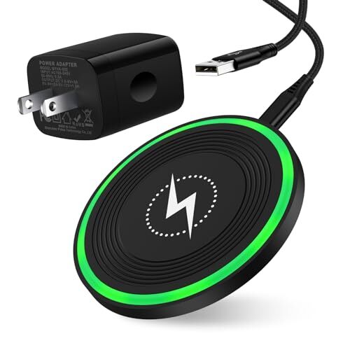 Беспроводное зарядное устройство для телефона Android быстрая зарядка подушечка совместима с Motorola черное