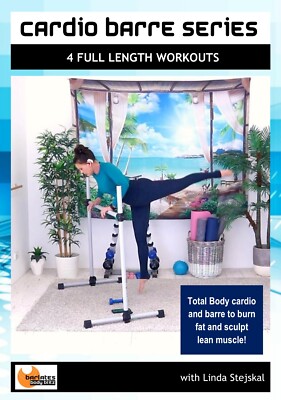 BARLATES BODY BLITZ FEEL CARDIO BARRE SERIES DVD LINDA STEJSKAL 4 WORKOUTS NEW
