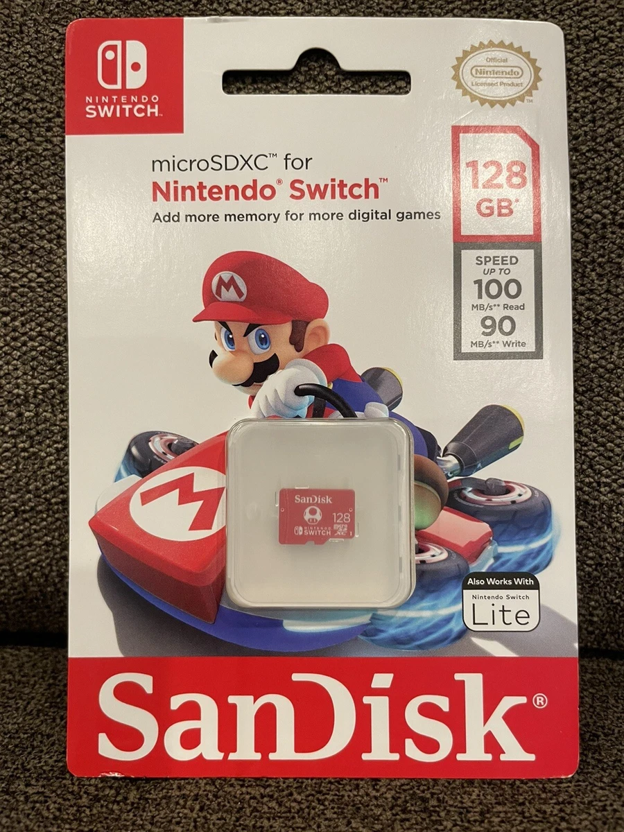 SanDisk 128GB microSDXC-Card, Licensed for Nintendo-Switch - SDSQXAO-128G-GNCZN : Video Games