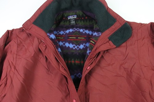 Vintage PATAGONIA Aztec Southwest Softshell Jacket Coat Women Size Small Red S - Picture 2 of 9
