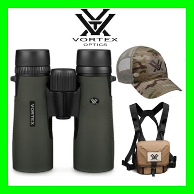 Vortex Diamondback HD 10x42 Binocular w/ Harness Case Bag & HAT DB-215