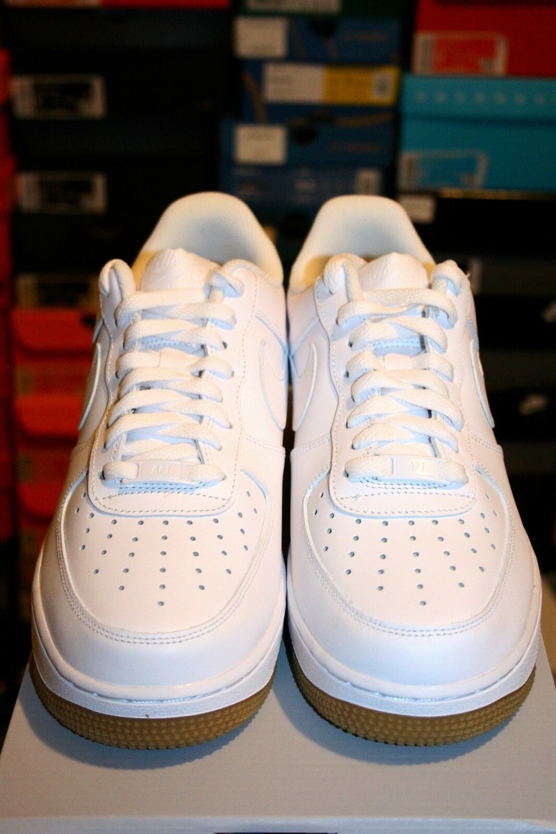 AUTHENTIC NIKE AIR FORCE 1 `07 White Gum DJ2739-100 Men size | eBay