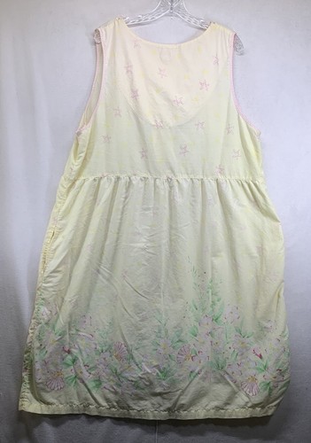 Secret Treasures Woman’s Nightgown Beach Theme Yellow Seashells 48x45 Pockets - Picture 2 of 23