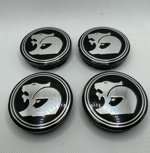 Holden HSV Black Wheel Center Caps 56mm Emblem 4pc Commodore VY VZ VE ...