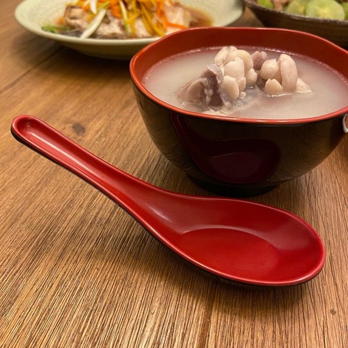 6 Pack Chinese Black Red Wonton Soba Rice Ramen Noodle Soup Spoon 2384x6 - 第 6/7 張圖片
