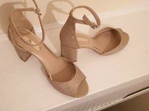metallic gold sandals heels