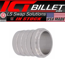 ICT Billet 1.5" Aluminum Weld Barb - Weldable Fitting Nipple 1-1/2" Hose