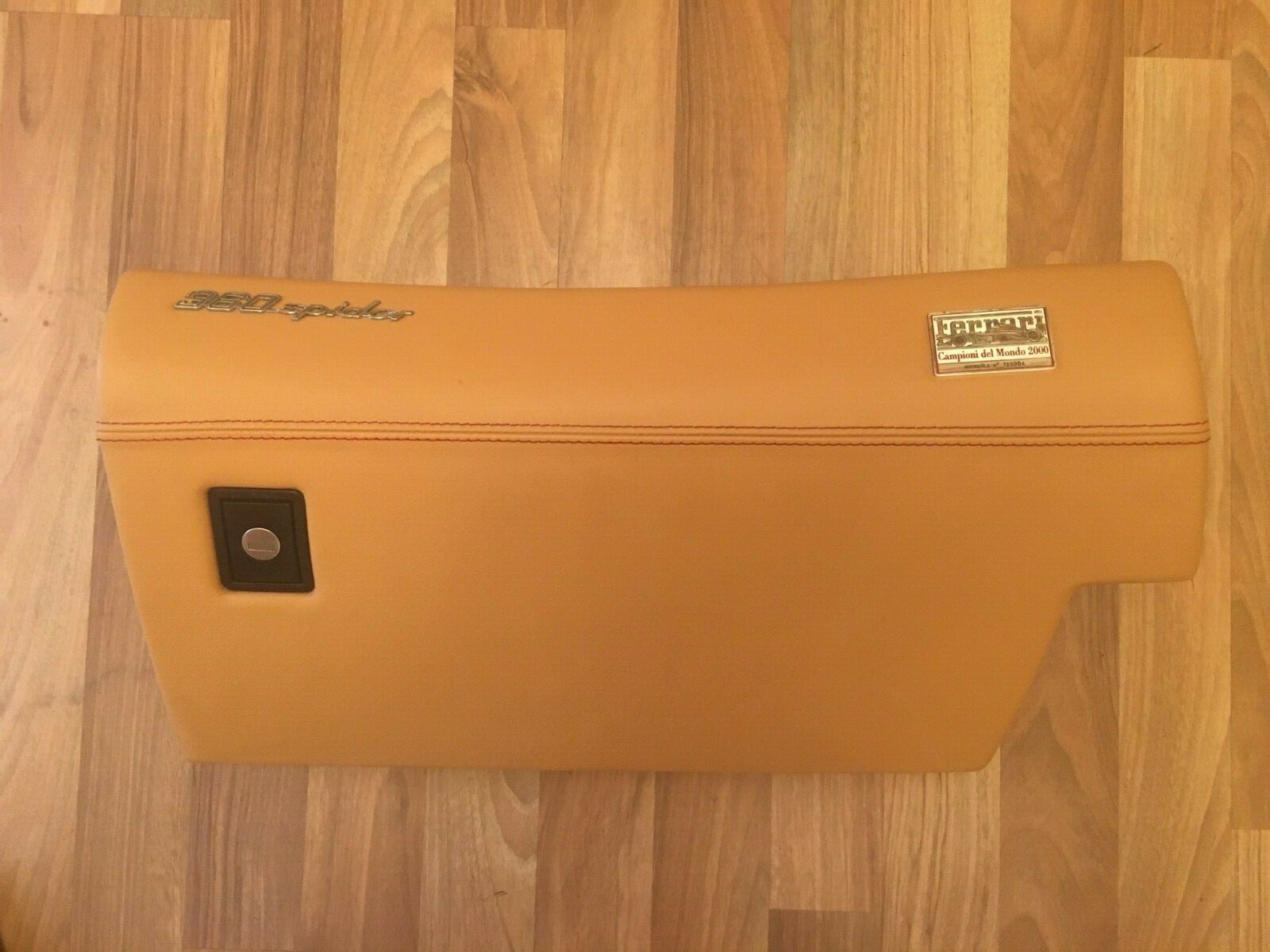 Ferrari 360 Spider - Glove Box Door - Tan / Red Stitching