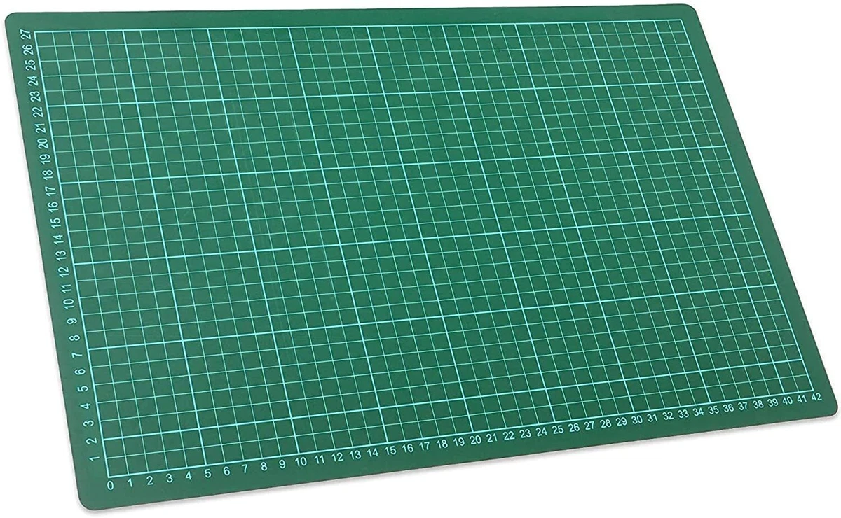 A3 450mm x 300mm Cutting Mat Non-Slip Self Healing Printed Grid Lines Matt  Pad