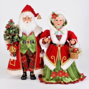 Karen Didion Originals The Lighted Strolling Mr and Mrs Claus CC16-240r