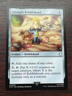 1x STÄRKE BOBBLEHEAD - Fallout - MTG - Magic the Gathering