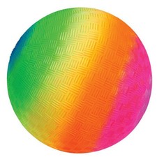 18" Heavy Rubber Rainbow Playground Kickball
