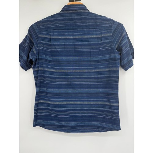 Pendleton Woolen Mills Men Blue Button Up Short Sleeve Shirt Fitted NWT Sz L - Picture 7 of 7