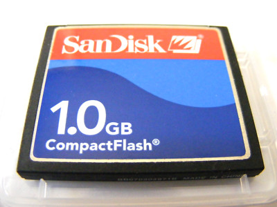 ,,,, 1GB Compact Flash Card ( 1 GB CF Karte ) SanDisk gebraucht ,,,,