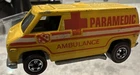 1974 Vintage Hot Wheels Redline Paramedic Ambulance YELLOW Van, Hong Kong