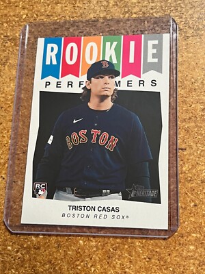 2023 Topps Heritage Baseball Rookie Performers # RP-14 Triston Casas RC