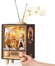 Wooden Music Box 3D Puzzles for Adults DIY Model Kits to Build Hobby Personalize