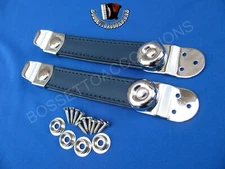 NEW High Quality Accordion Bellow Straps Blue Pair Balghalter Balgriemen