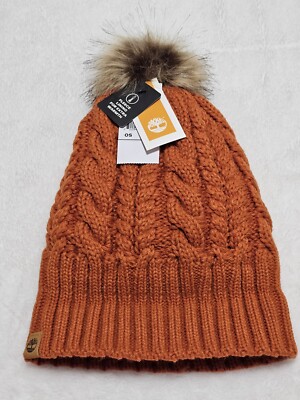 ??HOST PICK??Timberland | Autumn Woods Cable Beanie with Pom Timberland | Accessories | Host Picktimberland Autumn Woods  main image 2