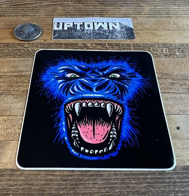 Strangelove Skateboards X Todd Bratrud  Ape Face sticker Sean Cliver King Kong