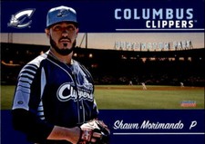 2018 Columbus Clippers Choice #22 Shawn Morimando Canandaigua New York NY Card